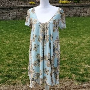 🌟 3 for $15 Deal! 🌟Pink Stitch blue yellow brown dress 4